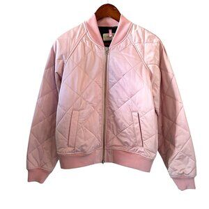 GOLDEN by TNA Aritzia Quilted Bomber Jacket In Pink Size M
